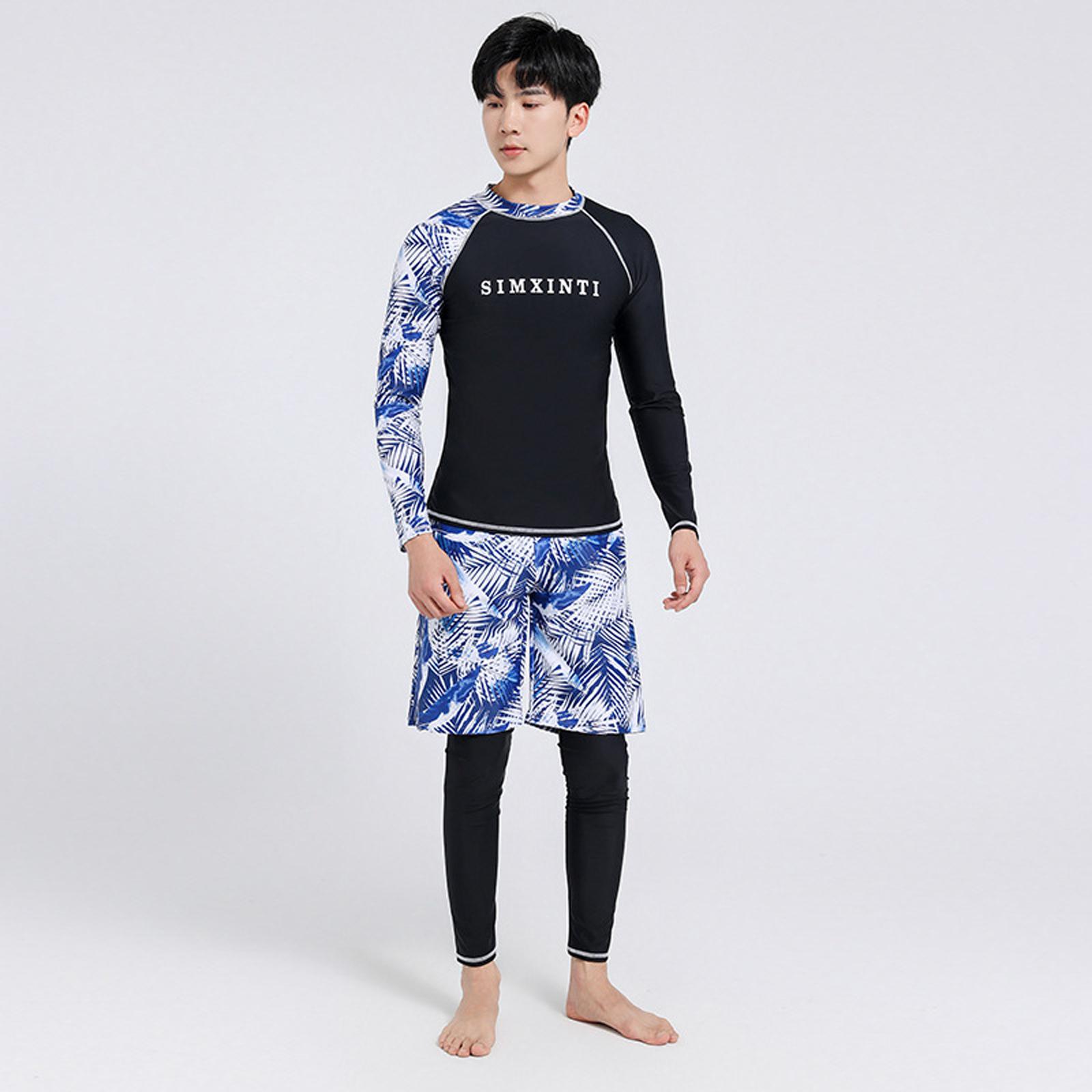 Wetsuit Men - Mens Three Piece Swimwear Outfit with