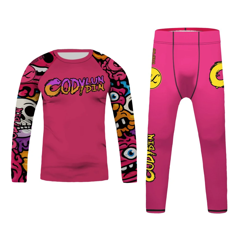 Kid's MMA Muay Thai Jiu Jitsu  - Rash Guard 评论和价格