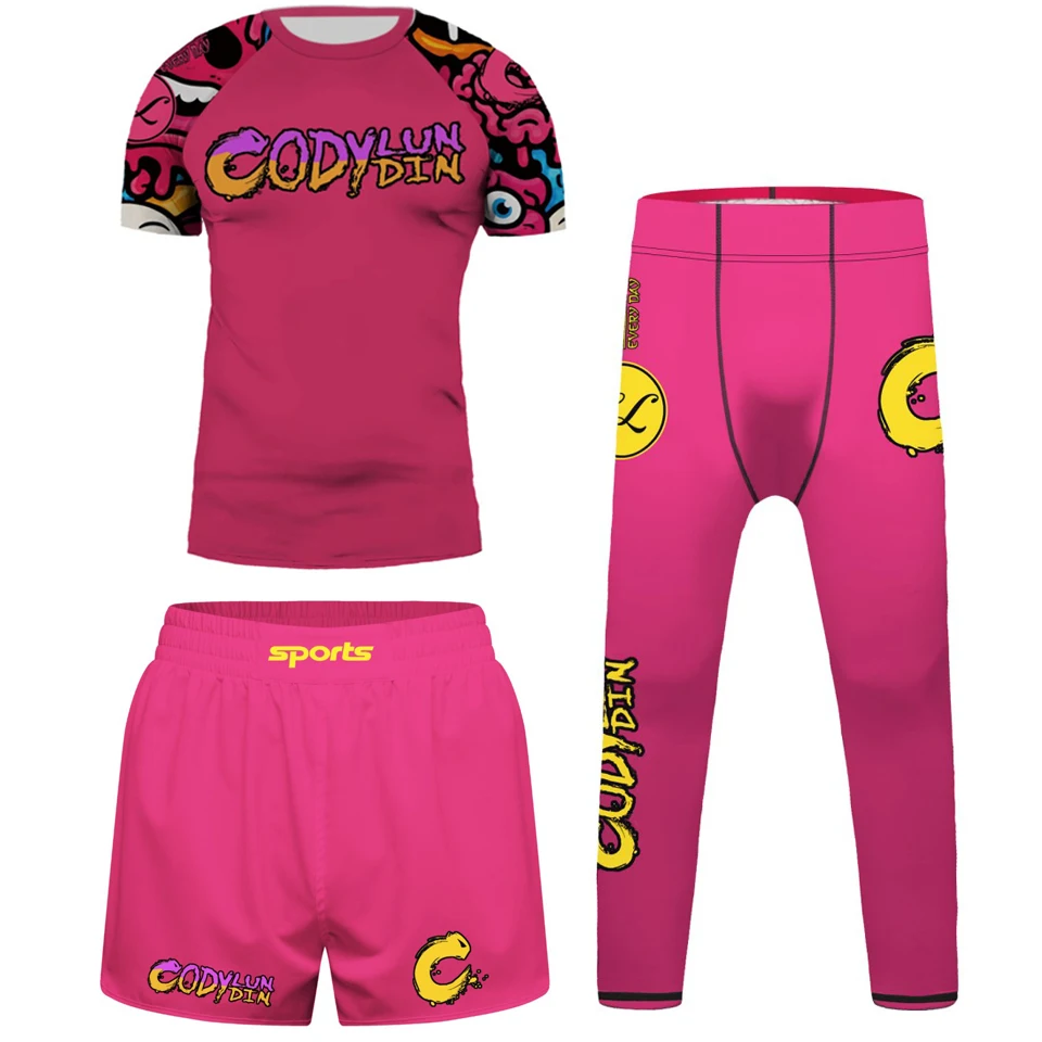 Kid's MMA Muay Thai Jiu Jitsu  - Rash Guard 评论和价格