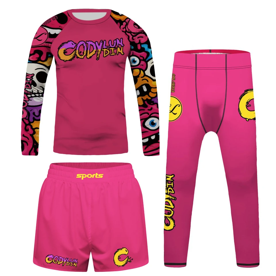 Kid's MMA Muay Thai Jiu Jitsu  - Rash Guard 评论和价格