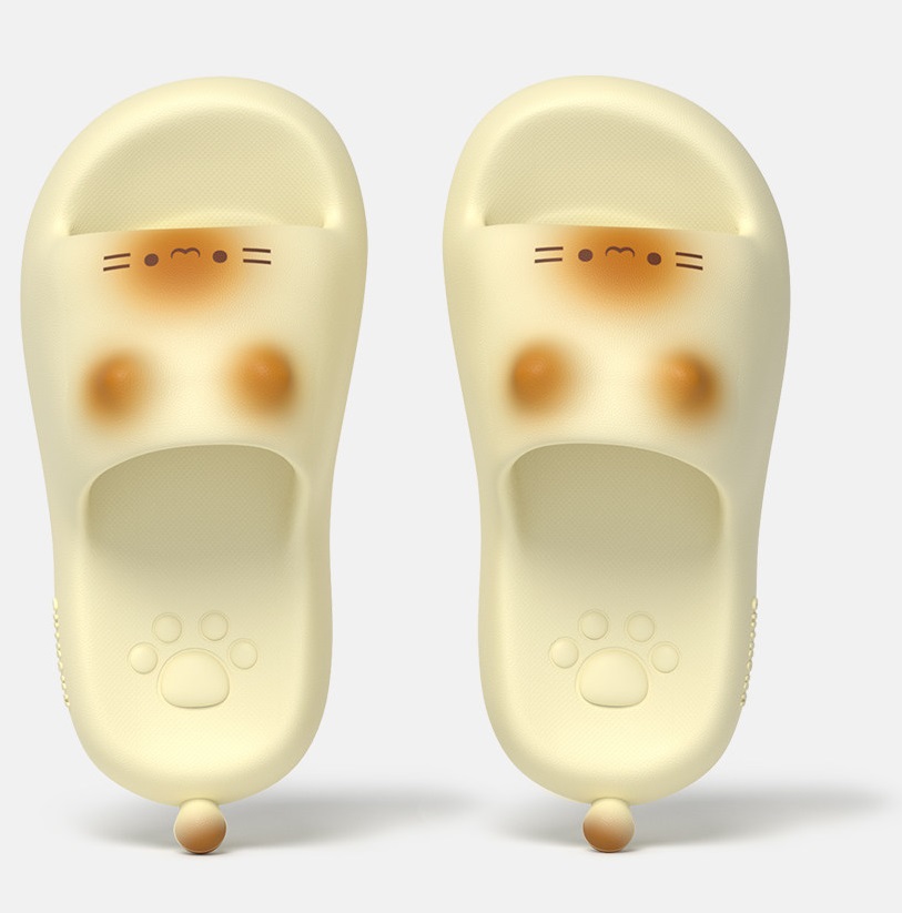 New Cute 3D Black Cat Paw Slid - Water Shoes 评论和价格