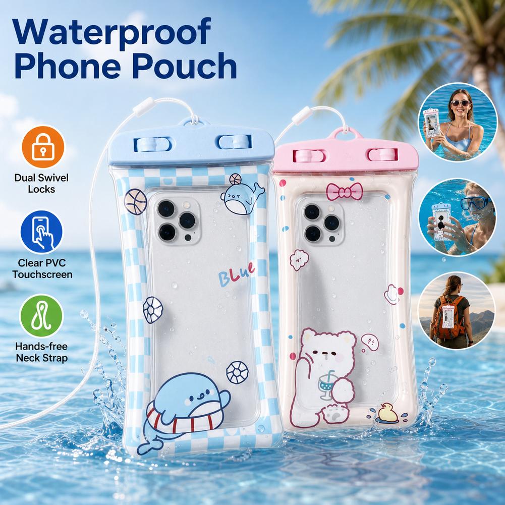 Cute Bear Waterproof Phone Cas - Dry Bag Waterproof 评论和价格