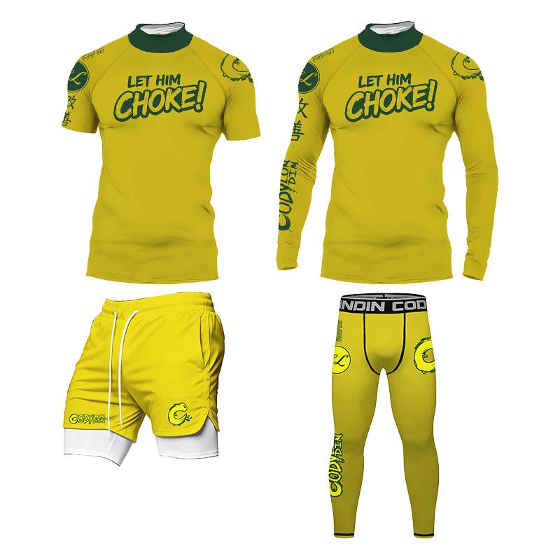 Men BJJ Rashguard Set No Gi Br - Rash Guard 评论和价格