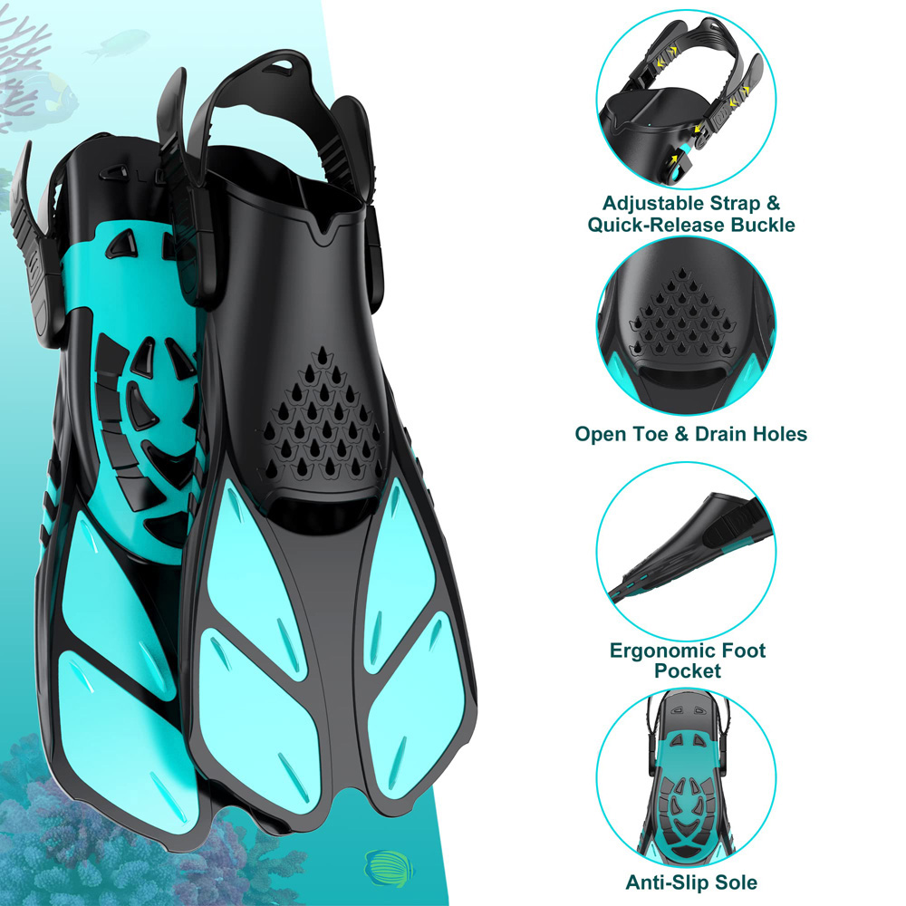 Mask Fins Snorkel Set, Snorkel - Snorkel Set 评论和价格
